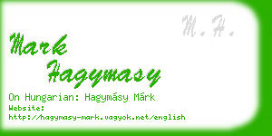 mark hagymasy business card